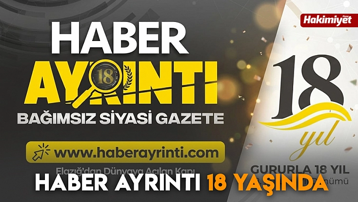 Haber Ayrıntı 18 yaşında