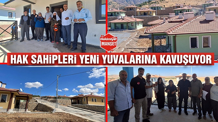 Hak sahipleri yeni yuvalarına kavuşuyor