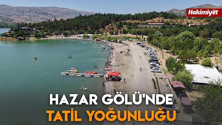 Hazar Gölü'nde tatil yoğunluğu