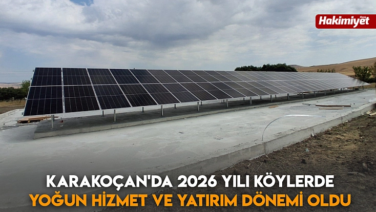 Karakoçan'da 2026 yılı köylerde yoğun hizmet ve yatırım dönemi oldu