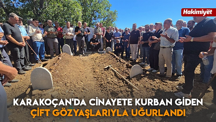 Karakoçan'da cinayete kurban giden çift gözyaşlarıyla uğurlandı