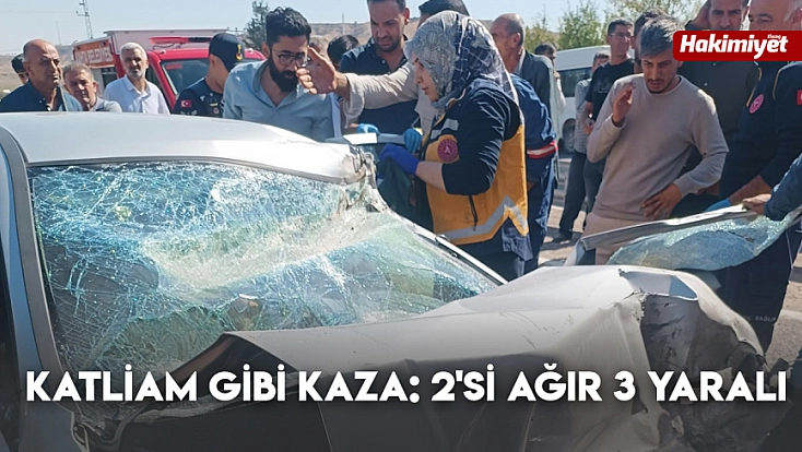 Katliam gibi kaza: 2'si ağır 3 yaralı