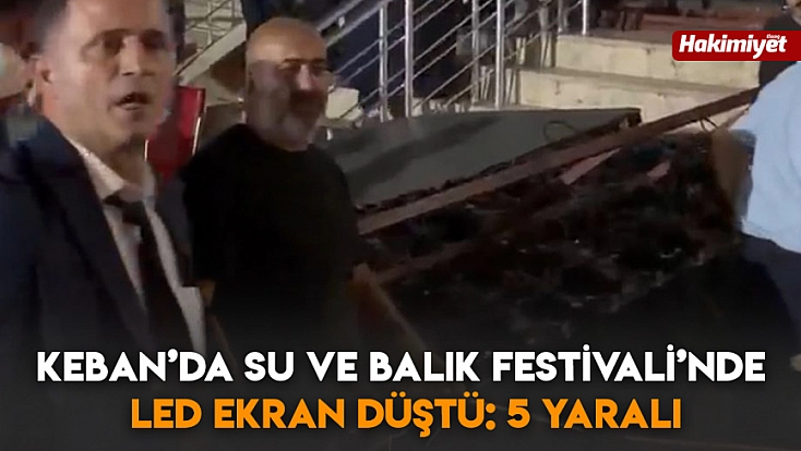 Keban’da Su ve Balık Festivali’nde LED Ekran Düştü: 5 Yaralı