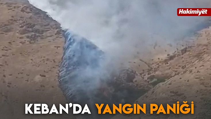 Keban'da yangın paniği