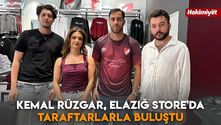 Kemal Rüzgar, Elazığ Store'da taraftarlarla buluştu