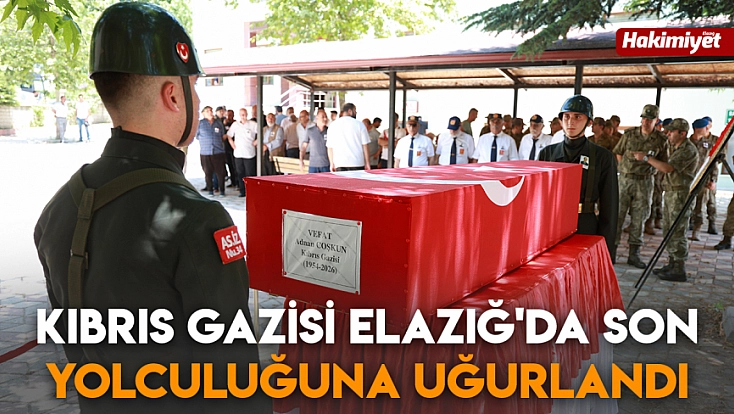 Kıbrıs Gazisi Elazığ'da son yolculuğuna uğurlandı