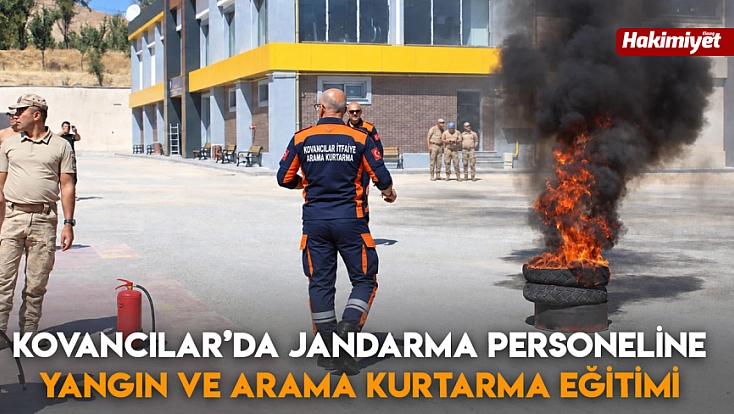 Kovancılar’da Jandarma Personeline Yangın ve Arama Kurtarma Eğitimi
