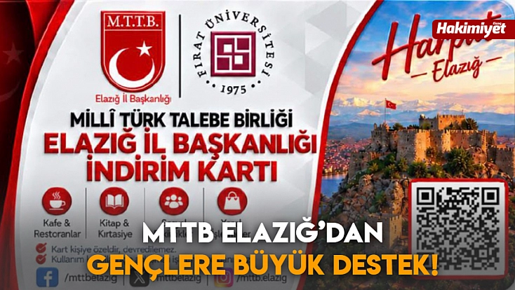 MTTB Elazığ’dan gençlere büyük destek!
