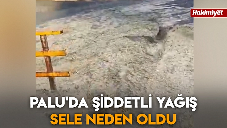 Palu'da şiddetli yağış sele neden oldu