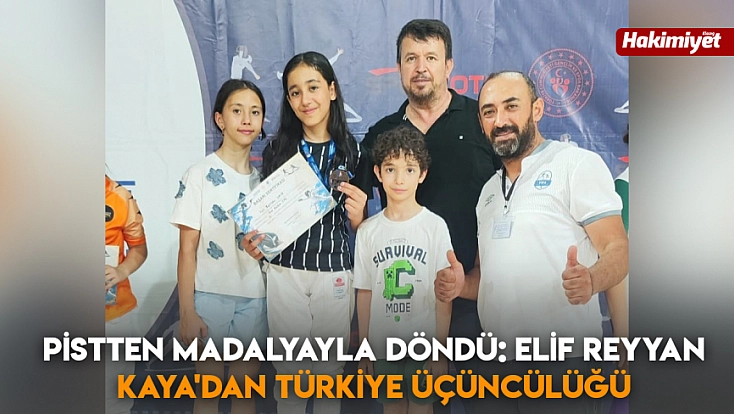 Pistten madalyayla döndü: Elif Reyyan Kaya'dan Türkiye üçüncülüğü