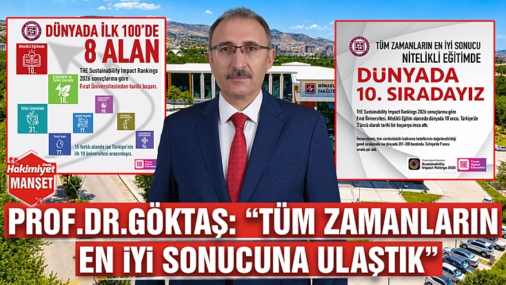 Prof. Dr. Göktaş: 'Tüm zamanların en iyi sonucuna ulaştık'