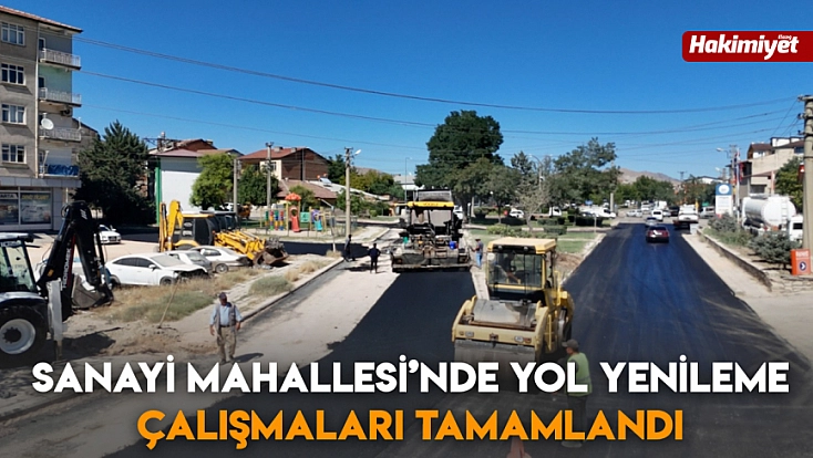 Sanayi Mahallesi’nde yol yenileme çalışmaları tamamlandı