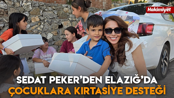 Sedat Peker’den Elazığ’da çocuklara kırtasiye desteği