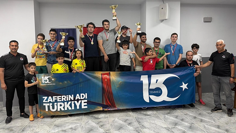 15 Temmuz Milli Birlik ve Demokrasi Bayramı Satranç Turnuvası düzenlendi