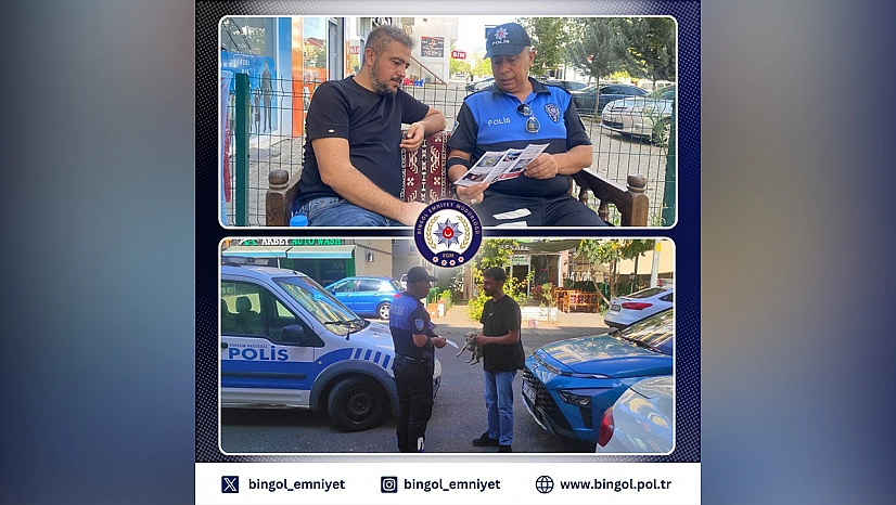 Bingöl'de vatandaşlar dolandırıcılık ve hırsızlık olaylarına karşı bilgilendirildi