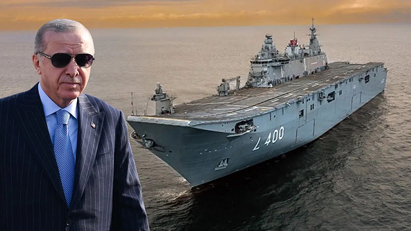 Cumhurbaşkanı Erdoğan: 300 metre uzunluğundaki uçak gemisinin inşası başladı
