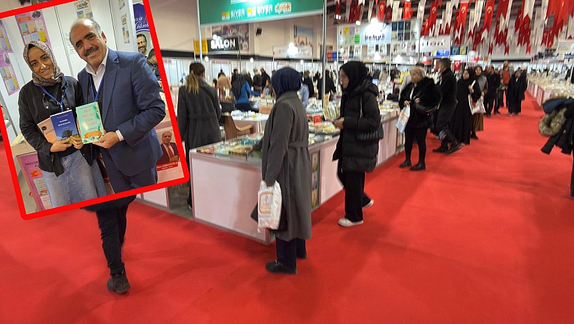 Elazığ 6. Kitap Fuarı'nda amca–yeğen aynı stantta buluştu