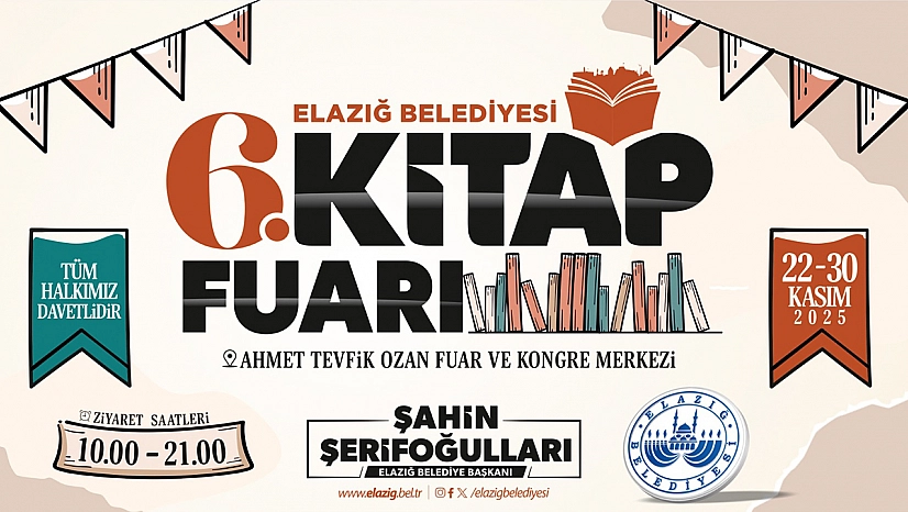 Elazığ Belediyesi 6. Kitap fuarı başlıyor