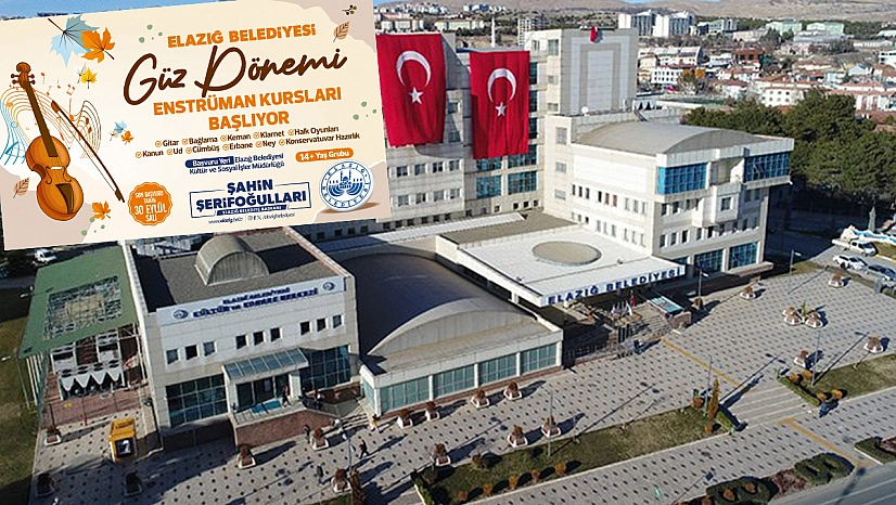 Elazığ Belediyesi'nin enstrüman kursları başlıyor