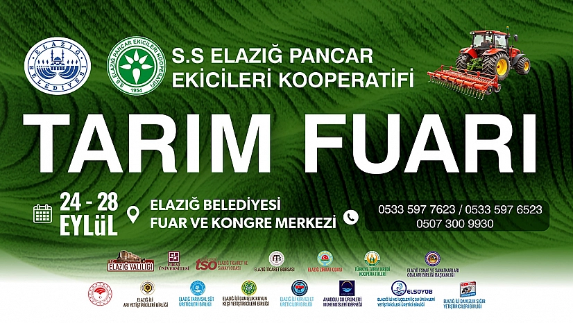 Elazığ Belediyesi Tarım Fuarı, kapılarını ziyaretçilerine açıyor