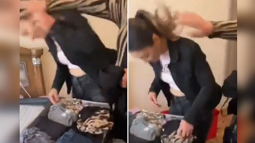 Hırsızlık yapan çalışanını darp etti