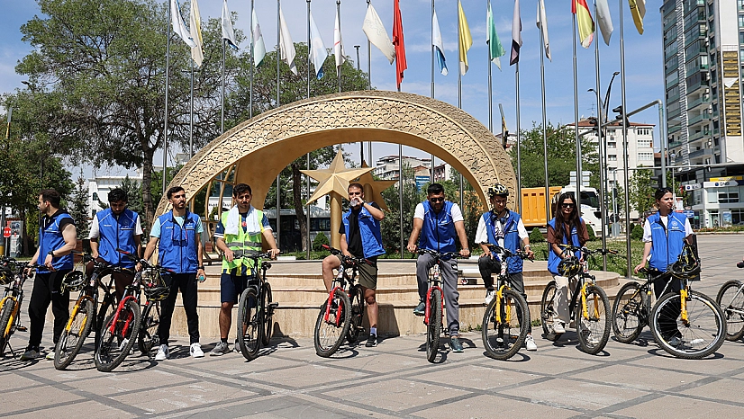 Elazığ'da bağımlılıkla mücadele için pedallar çevrildi