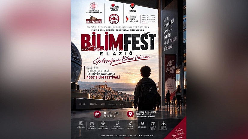 Elazığ'da bilim ve teknoloji şöleni: BİLİMFEST kapılarını açıyor