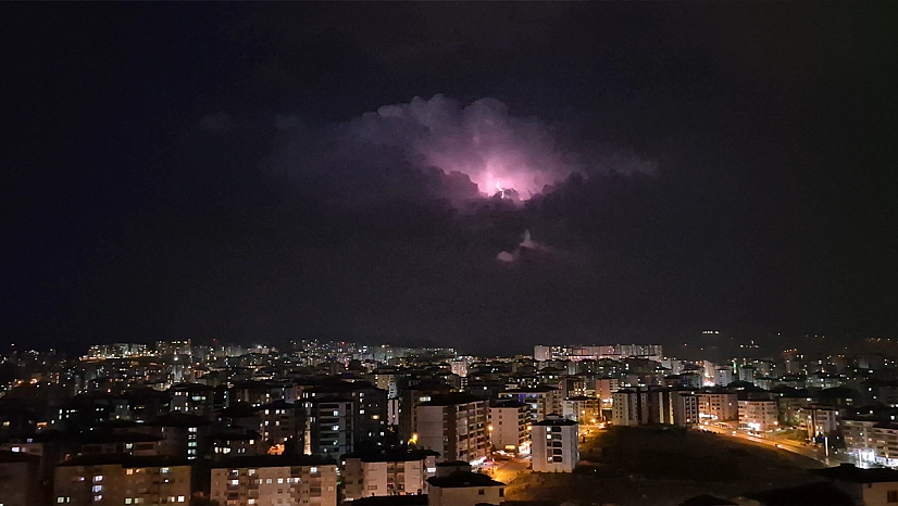 Elazığ'da bulutların içinde görsel şölen