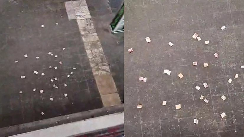 Elazığ'da gökten para yağdı