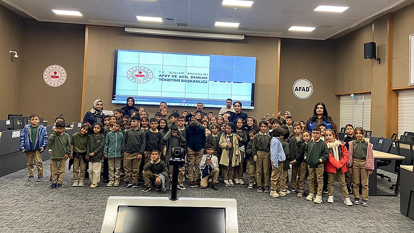 Elazığ'da ilkokul öğrencilerine afet farkındalık eğitimi