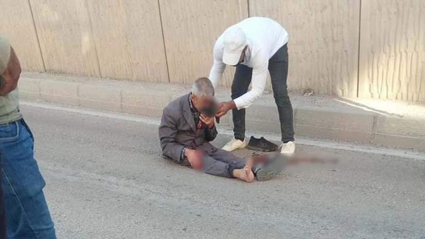 Elazığ'da katlı kavşaktan düşen yaşlı adam yaralandı