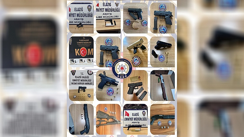 Elazığ'da mart ayında ruhsatsız silah taşıyan 35 kişi yakalandı