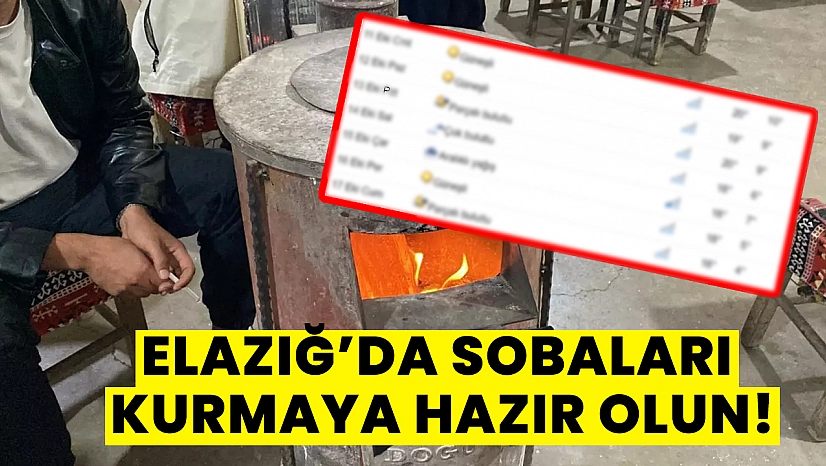 Elazığ'da soğuklar kendini bu tarihte iyice hissettirecek! Sıcaklıklar 4 derecelere düşecek… Sobaları kurmaya hazırlanın