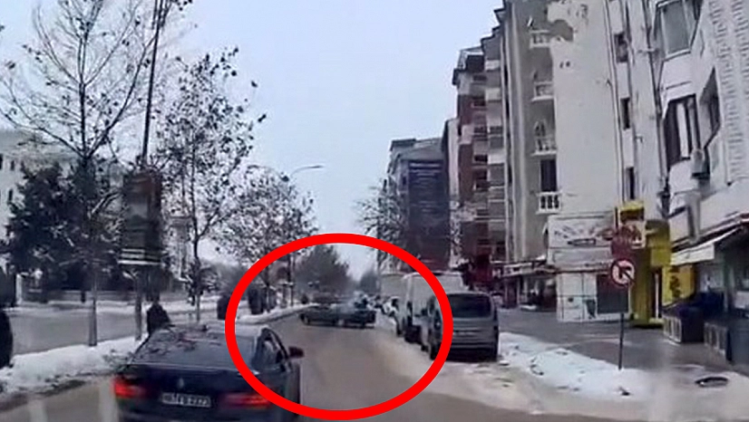 Elazığ'da tehlikeli gösteri: Drift anları kameraya yansıdı