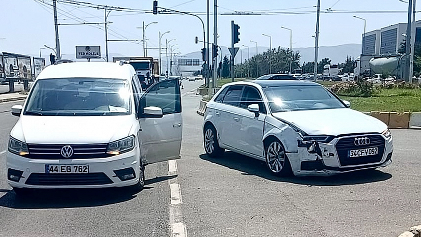 Elazığ yolu üzerinde trafik kazası!