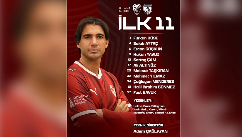 Elazığspor'un  ilk 11'i belli oldu