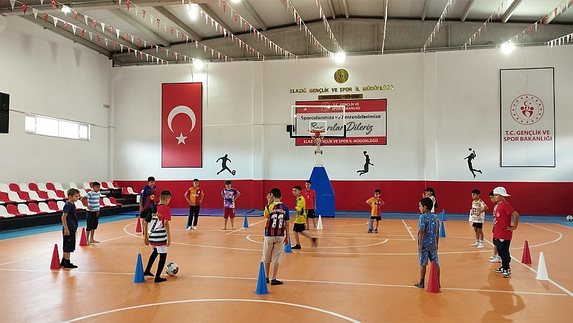 GSB spor okulları Sivrice'de eğitimlerine devam ediyor
