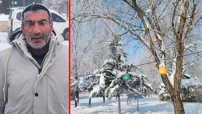 Karakoçan'da termometreler eksi 22'yi gösterdi: İlçe buz tuttu