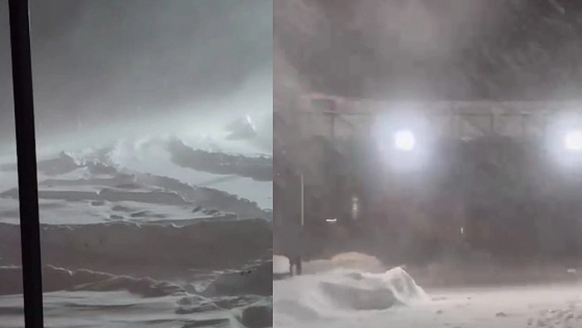 Karakoçan ilçesinde kar ve tipi etkili oldu