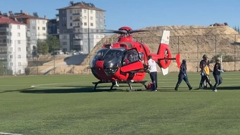 Malatya'da 77 yaşındaki hasta için ambulans helikopter sevk edildi