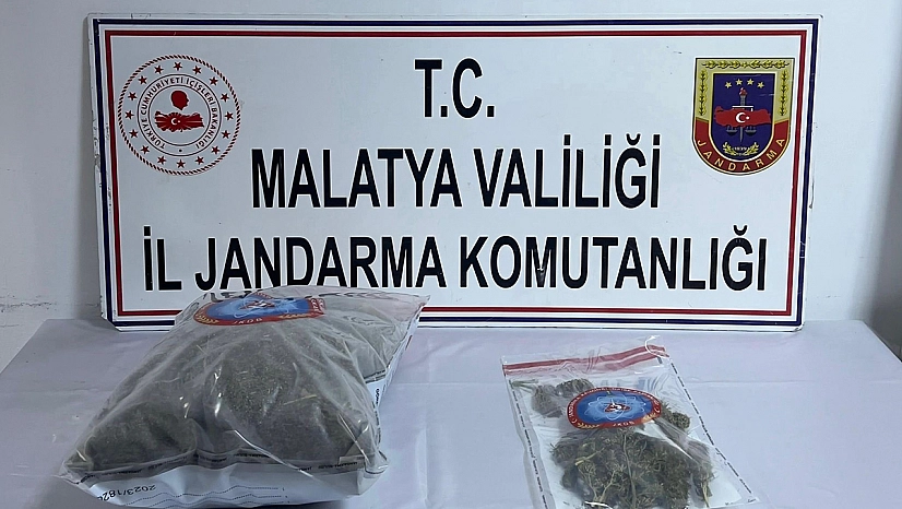 Malatya'da jandarma operasyonu: 3 kilo esrar yakalandı
