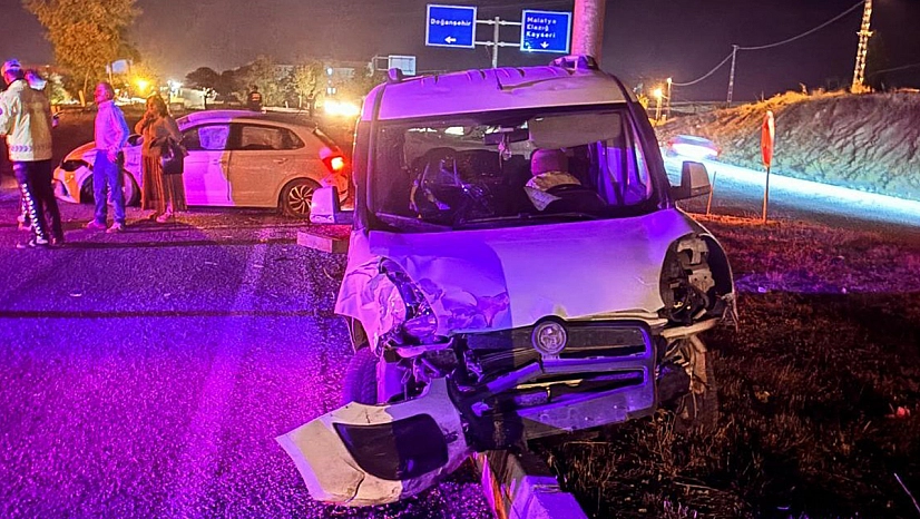 Malatya'da peş peşe meydana gelen kazalarda 3 kişi yaralandı