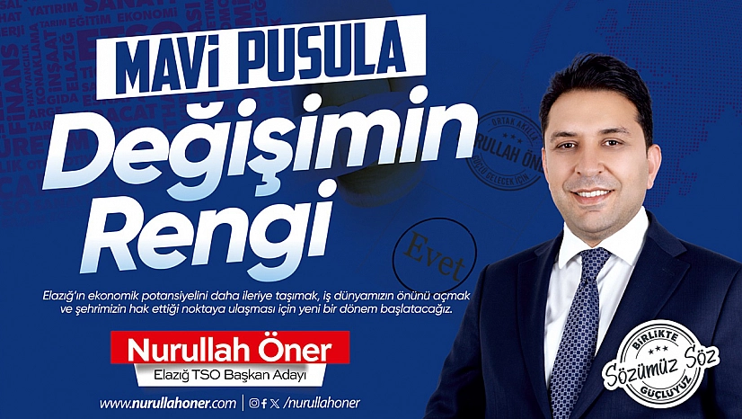 Nurullah Öner'in seçim rengi belli oldu: 'Mavi Pusula'