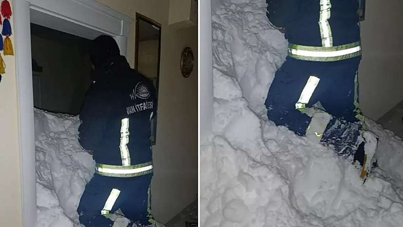 Van'ın çatak ilçesinde çığ: 1 kişi kayıp, 22 ev boşaltıldı