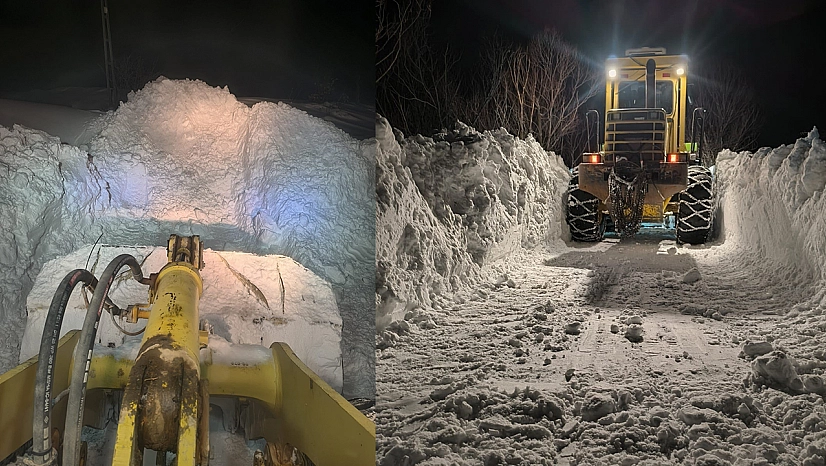Yoğun kar yağışı Karakoçan'da hayatı aksattı