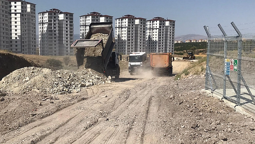 Zafran Mahallesinde TOKİ bağlantı yolu açılıyor