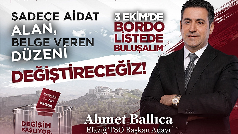 Ahmet Ballıca'dan 'bordo vizyon' mesajı: değişim başlıyor