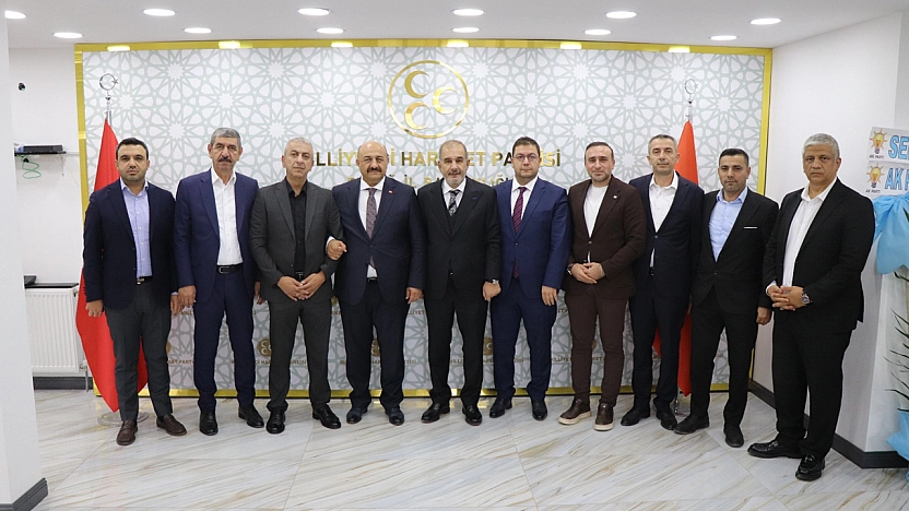 Başkan Alan'dan MHP İl Başkanı Oğuzhan Demir'e hayırlı olsun ziyareti