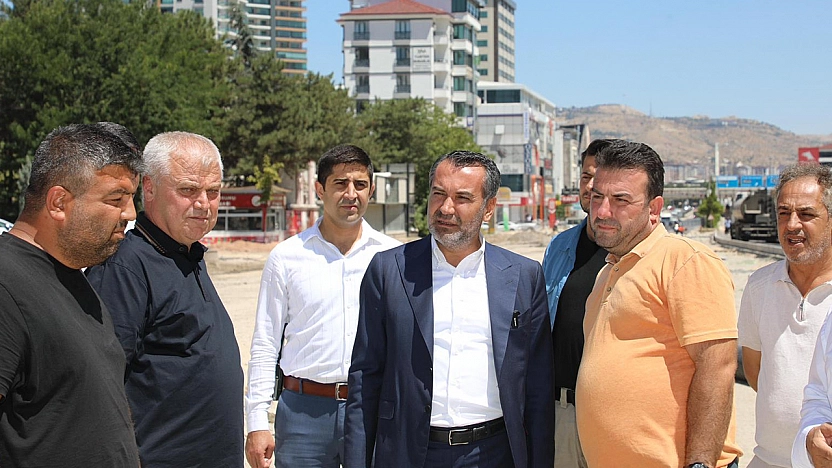 Başkan Şerifoğulları, Hazardağlı Kavşağı'nda incelemede bulundu