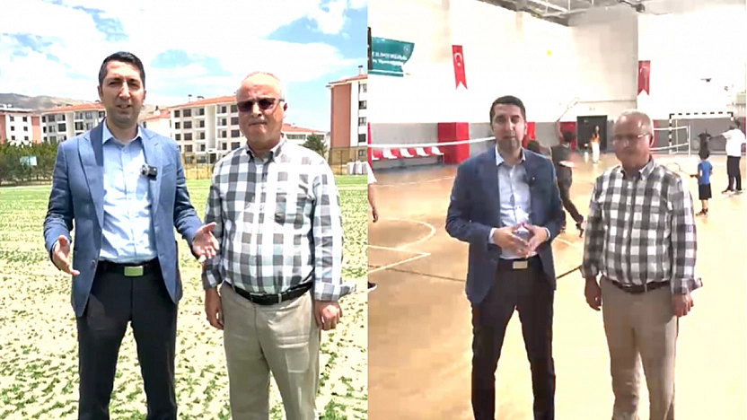 Baskil'de spor tesisleri yenileniyor, gençler modern alanlarla buluşuyor